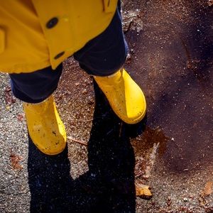 Yellow Hunter Rain Boots